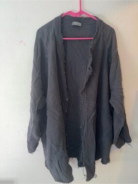 Sweet Love Charcoal Gray Button Down Shirt